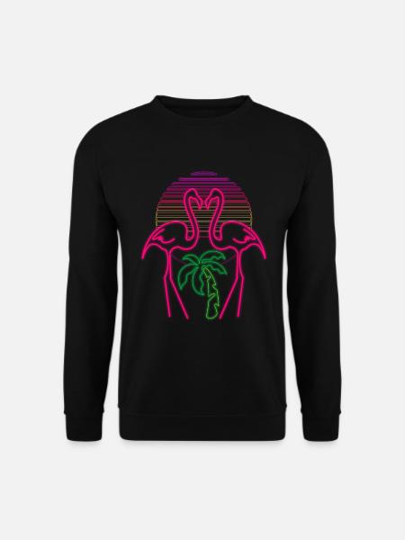 Flamingo - Unisex Sweatshirt - black