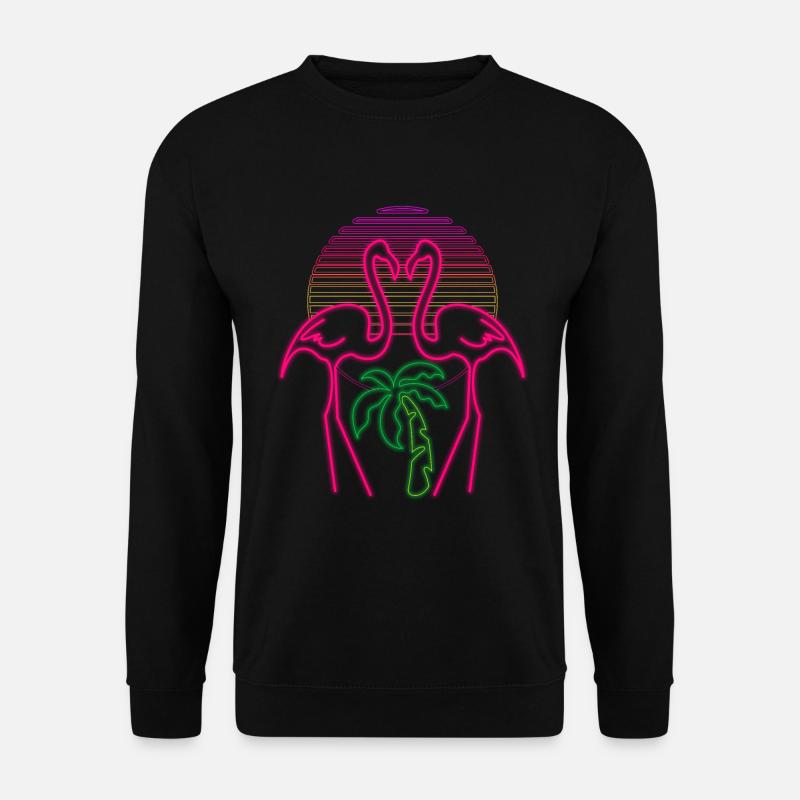 Flamingo - Unisex Pullover - Schwarz