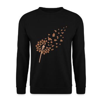 Chiens Pissenlit Cadeau Cocker Épagneul - Sweat-shirt Unisexe - noir - Devant - Alina (178cm) & Michal (187cm)