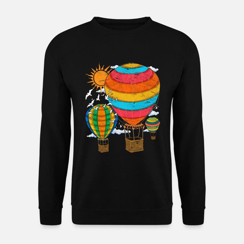 Ballonfahrt Ballon Ballonfahrer Heißluftballon - Unisex Pullover - Schwarz