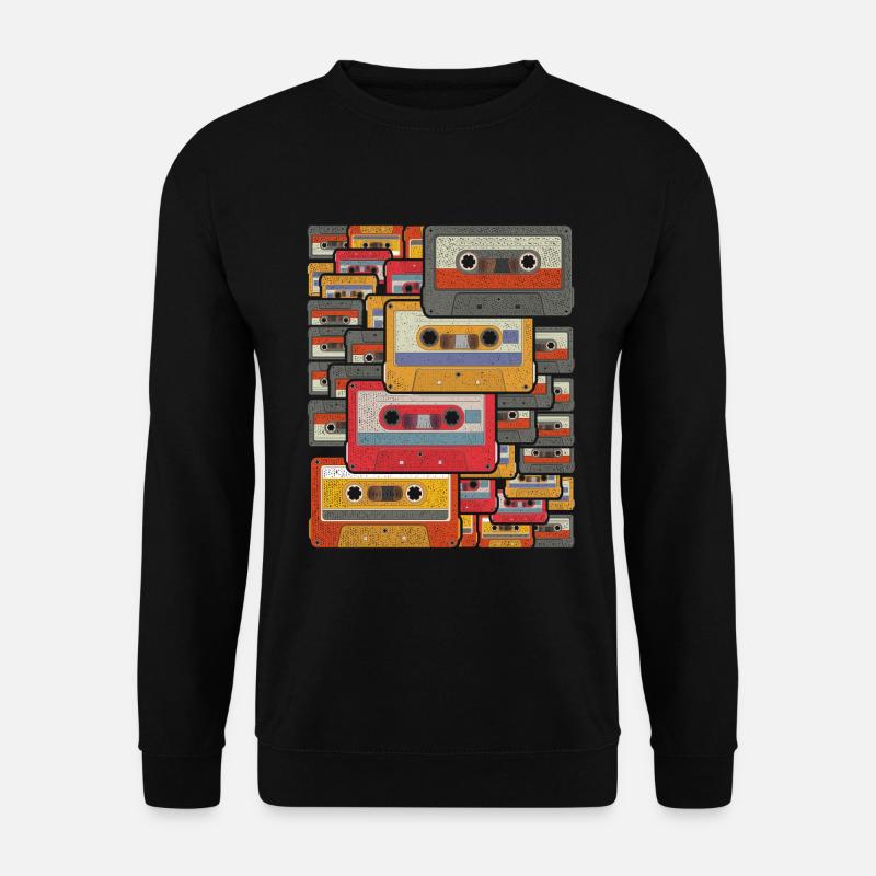 Cassette rétro - Sweat-shirt Unisexe - noir