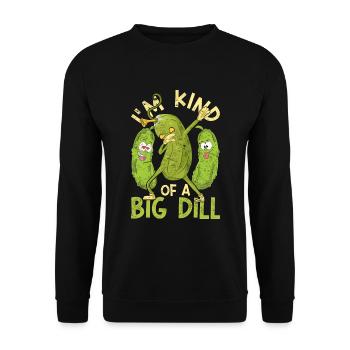 Dabbing Gewürzgurke Geschenkidee Gemüse Gurke - Unisex Pullover - Schwarz - Vorne - Alina (178cm) & Michal (187cm)