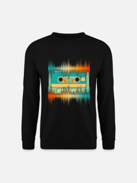 Equalizer Sound Technology Gift Cassette Soundwave - Unisex Sweatshirt - black
