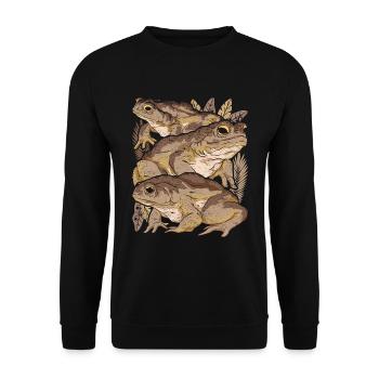 Frog Toad - Unisex Sweatshirt - black - Front - Alina (178cm) & Michal (187cm)