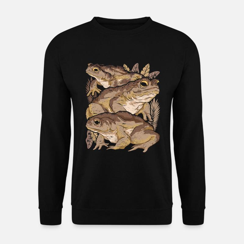 Frosch Kröte - Unisex Pullover - Schwarz