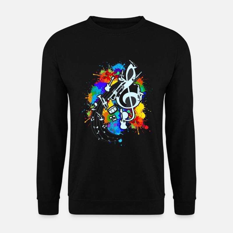 Musique Idée Cadeau Violon Clef Clef Clef - Sweat-shirt Unisexe - noir