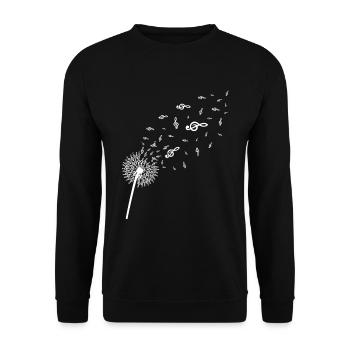 Musicien Violon Clef Pusteblume Clef - Sweat-shirt Unisexe - noir - Devant - Alina (178cm) & Michal (187cm)