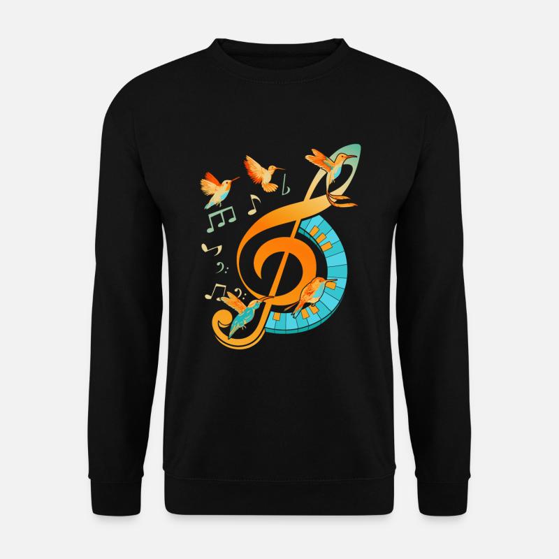 Notenschlüssel - Unisex Pullover - Schwarz