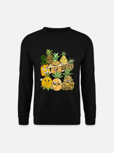Summer Fruit Tropical Fruit Pineapple - Unisex Sweatshirt - black