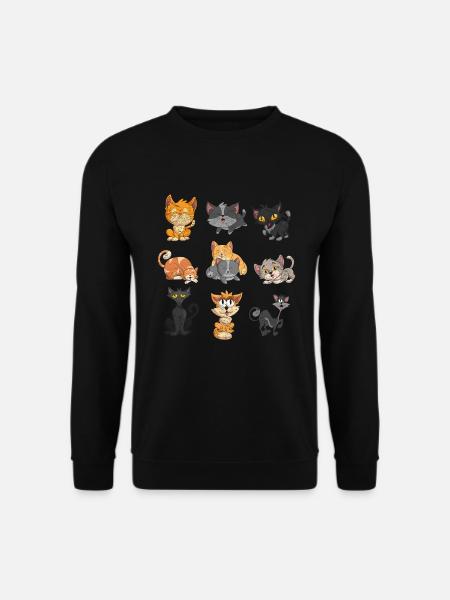 Katze - Unisex Pullover - Schwarz