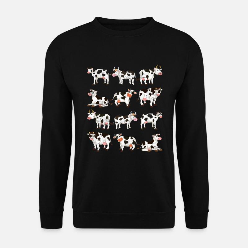 Kuh - Unisex Pullover - Schwarz