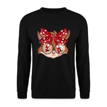 Fuchs - Unisex Pullover - Schwarz - Vorne - Alina (178cm) & Michal (187cm)