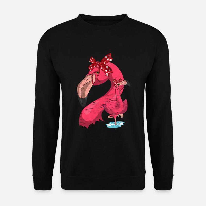 Flamingo - Unisex Pullover - Schwarz