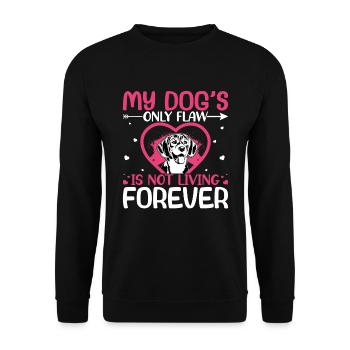 Beagle Dog's Only Flaw Lustige Hundehalter - Unisex Pullover - Schwarz - Vorne - Alina (178cm) & Michal (187cm)