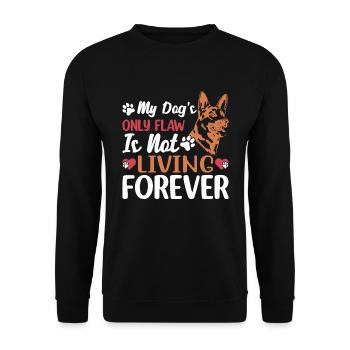Le seul défaut du berger allemand - Sweat-shirt Unisexe - noir - Devant - Alina (178cm) & Michal (187cm)