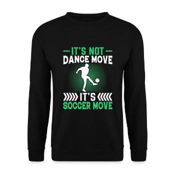 Not dancing, but moving football Fun - Unisex Sweatshirt - black - Front - Alina (178cm) & Michal (187cm)