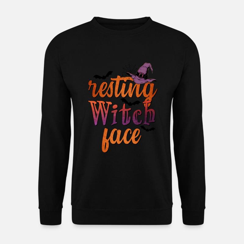 Halloween Resting Witch Face - Unisex Sweatshirt - black