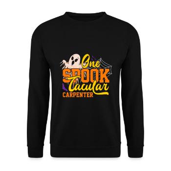 Halloween Un charpentier effrayant - Sweat-shirt Unisexe - noir - Devant - Alina (178cm) & Michal (187cm)