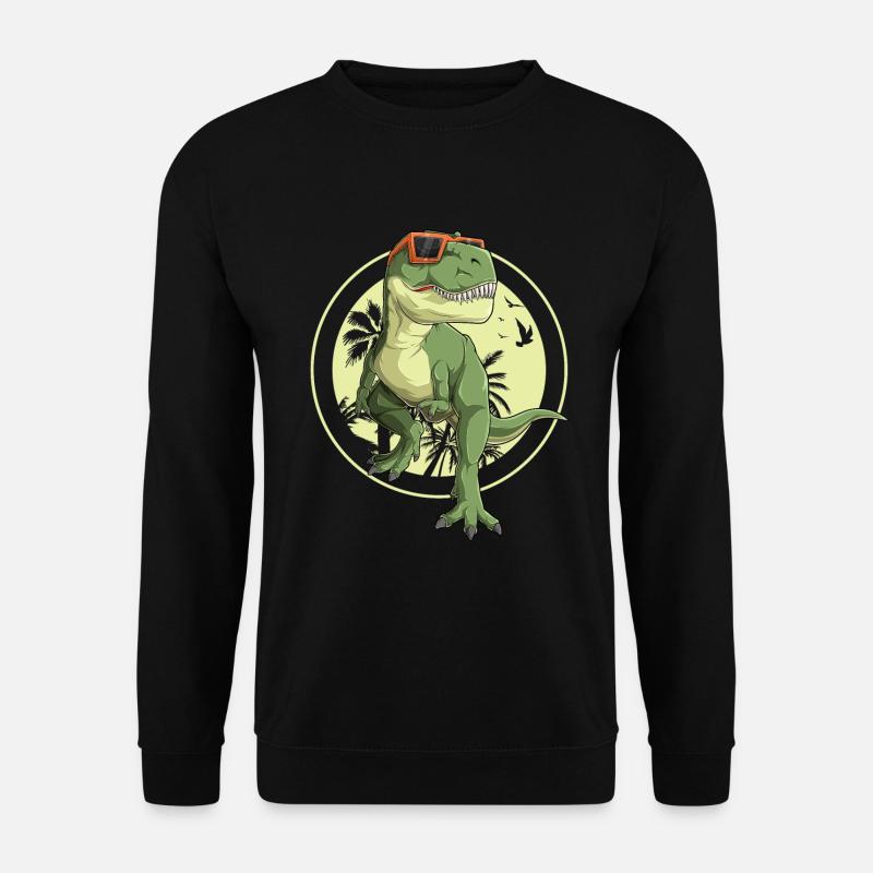 T-Rex Geschenk Dinosaurier Junge Tyrannosaurus Lustig - Unisex Pullover - Schwarz