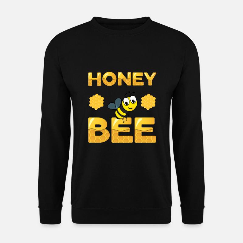 Honey Bee Design - Unisex Sweatshirt - black