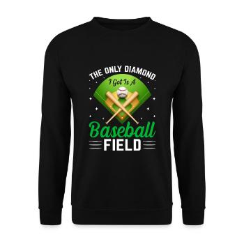 The only diamond I have is a - Unisex Sweatshirt - black - Front - Alina (178cm) & Michal (187cm)