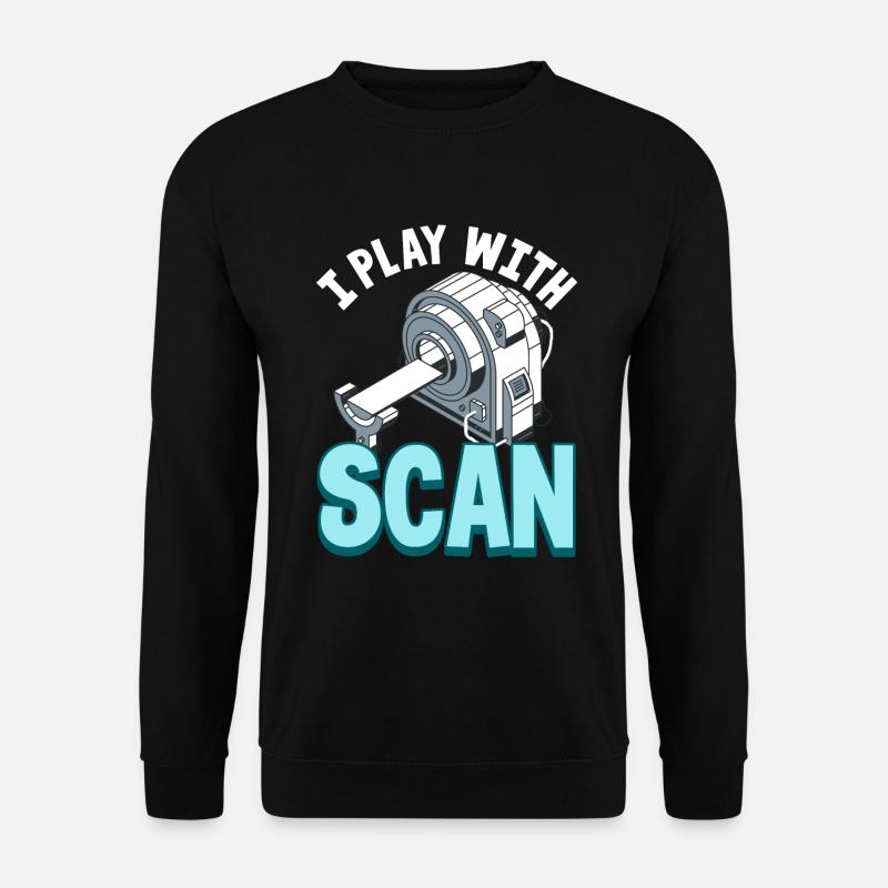 Ich spiele mit Scan - Radiologe - Unisex Pullover - Schwarz