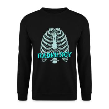 Radiology - Radiologist - Unisex Sweatshirt - black - Front - Alina (178cm) & Michal (187cm)