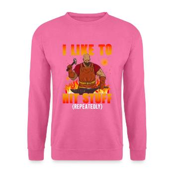 I like to suggest things - blacksmith - Unisex Sweatshirt - pink - Front