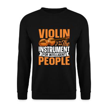 Violer L’outil pour les personnes intelligentes - Sweat-shirt Unisexe - noir - Devant - Alina (178cm) & Michal (187cm)