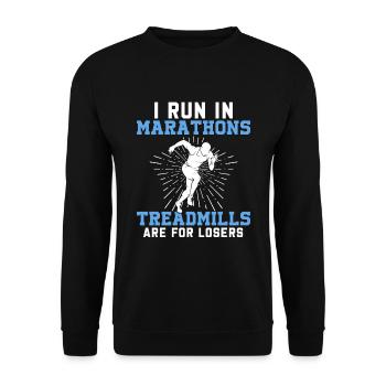 Jogging Dicton pour courir - Runners - Sweat-shirt Unisexe - noir - Devant - Alina (178cm) & Michal (187cm)