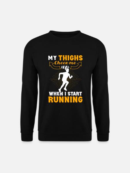 Jogging Dicton pour courir - Runners - Sweat-shirt Unisexe - noir