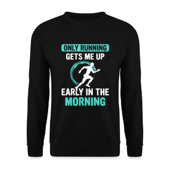 Jogging Dicton pour courir - Runners - Sweat-shirt Unisexe - noir - Devant - Alina (178cm) & Michal (187cm)