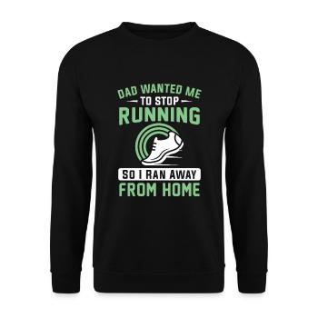 Jogging Dicton pour courir - Runners - Sweat-shirt Unisexe - noir - Devant - Alina (178cm) & Michal (187cm)