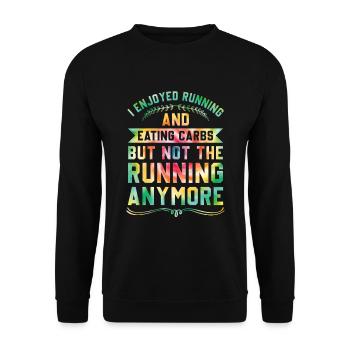 Jogging Dicton pour courir - Runners - Sweat-shirt Unisexe - noir - Devant - Alina (178cm) & Michal (187cm)