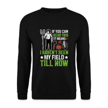 Farmer Tractor Farming Quota for Farmers - Unisex Sweatshirt - black - Front - Alina (178cm) & Michal (187cm)
