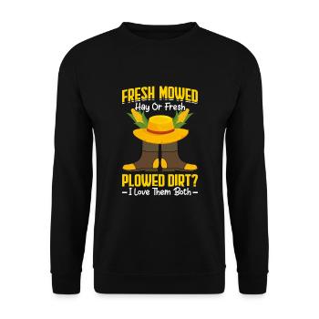 Quota d’agriculteur pour tracteurs agricoles - Sweat-shirt Unisexe - noir - Devant - Alina (178cm) & Michal (187cm)