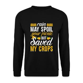 Quota d’agriculteur pour tracteurs agricoles - Sweat-shirt Unisexe - noir - Devant - Alina (178cm) & Michal (187cm)
