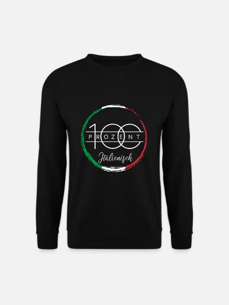 Italienisch, Italiener, Italien - Unisex Pullover - Schwarz