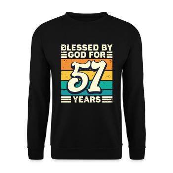 51 années de cadeaux d’anniversaire drôle de dicton - Sweat-shirt Unisexe - noir - Devant - Alina (178cm) & Michal (187cm)