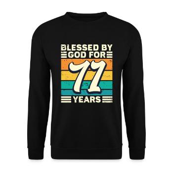 71 années de cadeaux d’anniversaire drôle de dicton - Sweat-shirt Unisexe - noir - Devant - Alina (178cm) & Michal (187cm)