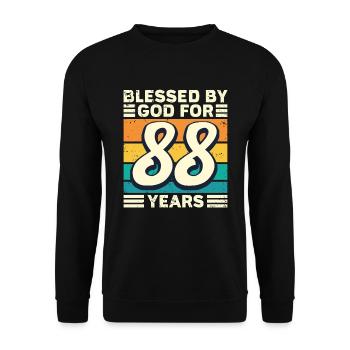 88 Birthday Gift Years Funny Saying - Unisex Sweatshirt - black - Front - Alina (178cm) & Michal (187cm)