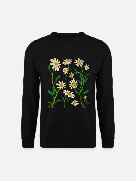 Garten Blumen Blüte Gänseblümchen Geschenk Botanik - Unisex Pullover - Schwarz