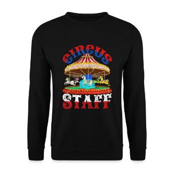 Circus Artist Carousel Gift Circus - Unisex Sweatshirt - black - Front - Alina (178cm) & Michal (187cm)
