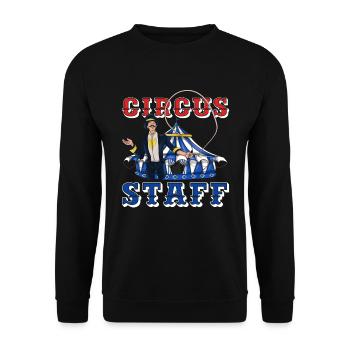 Circus Artist Carnival Circus Lovers Circus - Unisex Sweatshirt - black - Front - Alina (178cm) & Michal (187cm)