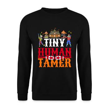 Circus Artist Carnival Gift Funny Circus - Unisex Sweatshirt - black - Front - Alina (178cm) & Michal (187cm)