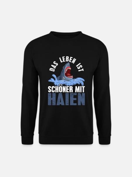 Hai - Unisex Pullover - Schwarz