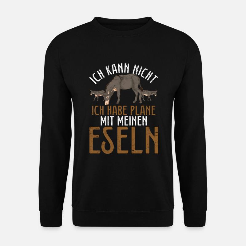 Esel - Unisex Pullover - Schwarz