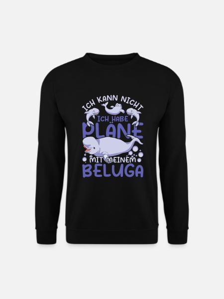 Beluga Wal - Unisex Pullover - Schwarz