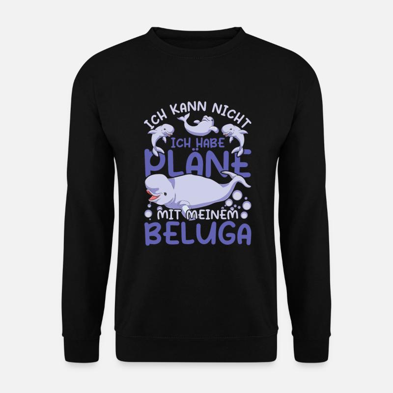 Beluga Wal - Unisex Pullover - Schwarz