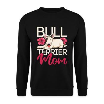 Dog Mom Pet Mother’s Day Gift Bull Terrier - Sweat-shirt Unisexe - noir - Devant - Alina (178cm) & Michal (187cm)